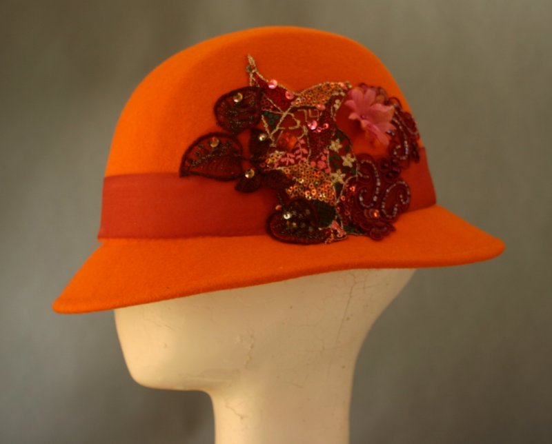 Orange Fancy Hat0