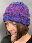 COZY Handwoven Hat w/Dominant Purple