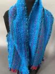 HandwovenScarf in Turquoise tones