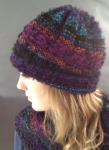 Cosy Handwoven Black Hat