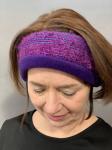 Earwarmer in Purple and Black