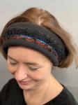 Earwarmer in Black/ Black polar fleece