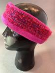Pink Earwarmer/ Handwoven and Polarfleec